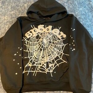 Black Sp5der Hoodie OG Web Small